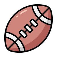 Simple American Football colorful icon. The icon can be used for websites, print templates, presentation templates, illustrations, etc vector