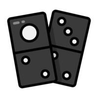Simple Domino colorful icon. The icon can be used for websites, print templates, presentation templates, illustrations, etc vector