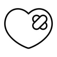 Simple Healed outline icon. The icon can be used for websites, print templates, presentation templates, illustrations, etc vector