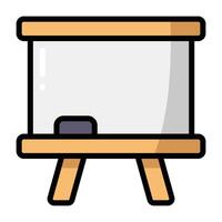 Simple Whiteboard colorful icon. The icon can be used for websites, print templates, presentation templates, illustrations, etc vector