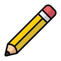 Simple Pencil colorful icon. The icon can be used for websites, print templates, presentation templates, illustrations, etc vector