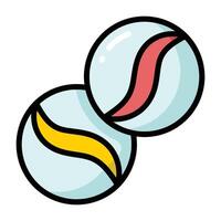 Simple Marbles colorful icon. The icon can be used for websites, print templates, presentation templates, illustrations, etc vector
