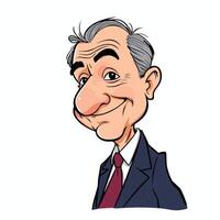 cartoon of a man in a suit and tie vector