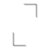 Geometric line art element for design and decoration. illustration. vector