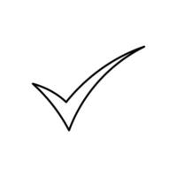 check mark icon design symbol of choice, votesion, choice vector