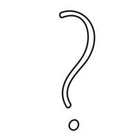Question mark icon design template on white background. Question mark icon. vector