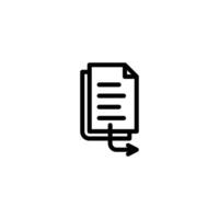 Transferring Documents Icon Sending Files Symbol vector