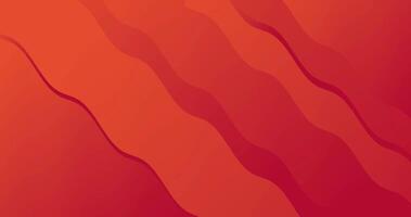 Abstract orange gradient background with waves seamless loop video