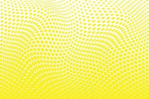 simple abstract yellow color halftone blend polka dot wavy pattern yellow dot wave abstract background vector
