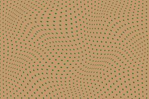simple abstract green color small star wavy pattern on brown background vector