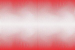 simple abstract red color halftone blend polka dot wavy pattern red and white abstract wave pattern with dots vector