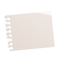A blank notebook with a sticky note on it png