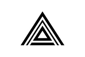 A bold and Modern Letter A with Geometric Design vector