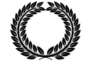 Elegant Laurel Wreath Design for Awards and Decorations vector