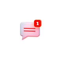 Message with notification icon. png