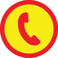 A simple phone icon, landline symbol, suitable for web design buttons and UX and UI and landpages, good for signs and logos, can be used for customer care and service center, business card contacts vector