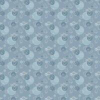 Seamless pattern with circular knitting and clothes color. Illustration for your projects. vector