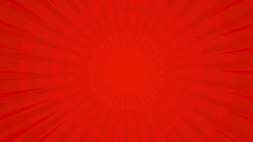 Red rays, Retro sunburst background animation. Animation of sunbeams video