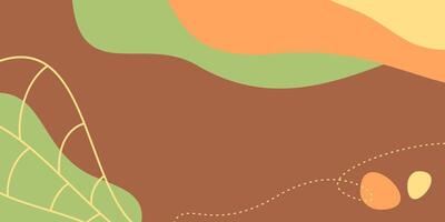 brown wave pattern aesthetic abstract background. free copyspace area design vector