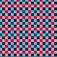 Gingham Checkered Pattern. Textile design of textured plaid. Checkered fabric pattern swatch for print, tartan, gift wrap, textiles, checkered background for tablecloth. Square plaid texture vector
