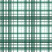 Green Gingham Checkered Pattern. Textile design of textured plaid. Checkered fabric pattern swatch for print, tartan, gift wrap, textiles, checkered background for tablecloth. Stripes crossed vector