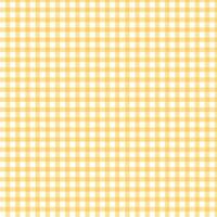 yellow and white Gingham Check Pattern. Textile design of textured plaid. Checkered fabric pattern swatch for print, tartan, gift wrap, textiles, checkered background for tablecloth. Stripes crossed vector