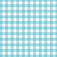 Blue and white Gingham Check Pattern. Textile design of textured plaid. Checkered fabric pattern swatch for print, tartan, gift wrap, textiles, checkered background for tablecloth. Stripes crossed vector