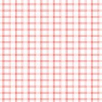 Pink and white Gingham Check Pattern. Textile design of textured plaid. Checkered fabric pattern swatch for print, tartan, gift wrap, textiles, checkered background for tablecloth. Pink plaid texture vector