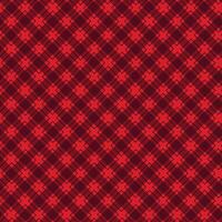 Red Gingham Checkered Pattern. Textile design of textured plaid. Checkered fabric pattern swatch for print, tartan, gift wrap, textiles, checkered background for tablecloth. Fabric plaid texture vector