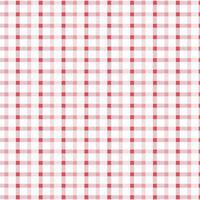 Pink or red and white Gingham Check Pattern. Textile design of textured plaid. Checkered fabric pattern swatch for print, tartan, gift wrap, textiles, checkered background for tablecloth. vector