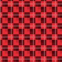 Red Gingham Checkered Pattern. Textile design of textured plaid. Checkered fabric pattern swatch for print, tartan, gift wrap, textiles, checkered background for tablecloth. Plaid texture vector