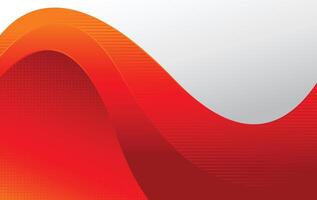 wavy red and white modern abstract background design template vector