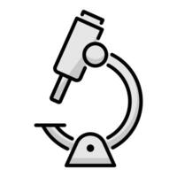 Microscope color icon vector