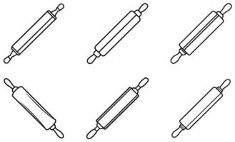Rolling Pin Icons design vector