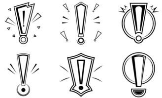 Collection of Bold Exclamation Point vector