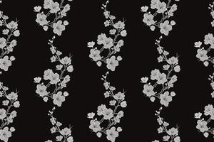 Hand drawn floral backround. Botanical seamless pattern . Sketch drawing. Design for fashion , fabric, textile, wallpaper, cover, web , wrapping and all prints vector