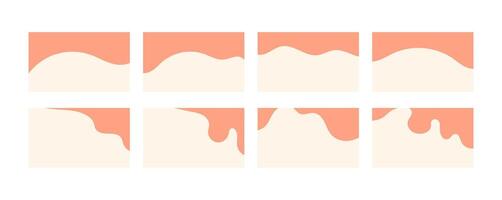 A collection of abstract wave-like elements. Great for websites, social media, presentations, or backgrounds in graphic design. vector