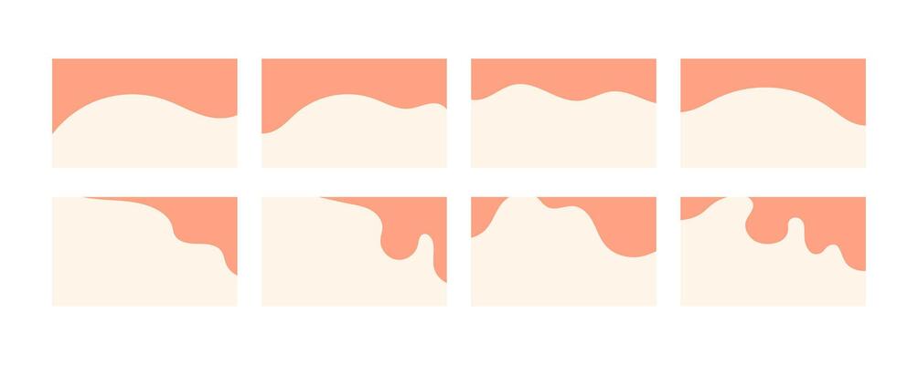 A collection of abstract wave-like elements. Great for websites, social media, presentations, or backgrounds in graphic design.