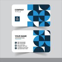 Modern Business card design template, simple card design, minimal design. vector
