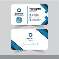 Modern Business card design template, simple card design, Clean professional business card design. vector