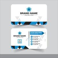 Modern Business card design template, simple card design, Clean professional business card template. vector