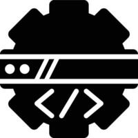 IDE, Integrated Development EnvironmentGlyph Solid Icon vector