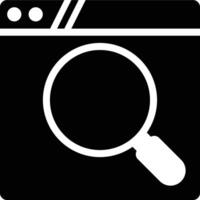 Web Browser, Website, Www Glyph Solid Icon vector
