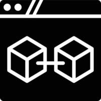 Web3, Website, Web Glyph Solid Icon vector