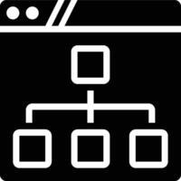 Structure, Website Structure, Web Structure Glyph Solid Icon vector