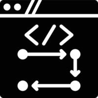 Planning, Web Development, Web Planning Glyph Solid Icon vector