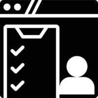 UAT, User Acceptance, Testing Glyph Solid Icon vector