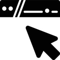 Domain, TLD, URL Glyph Solid Icon vector