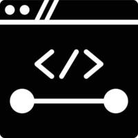 Static Page, Static Web, Static Website Glyph Solid Icon vector