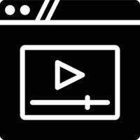 Streaming, , Web Glyph Solid Icon vector